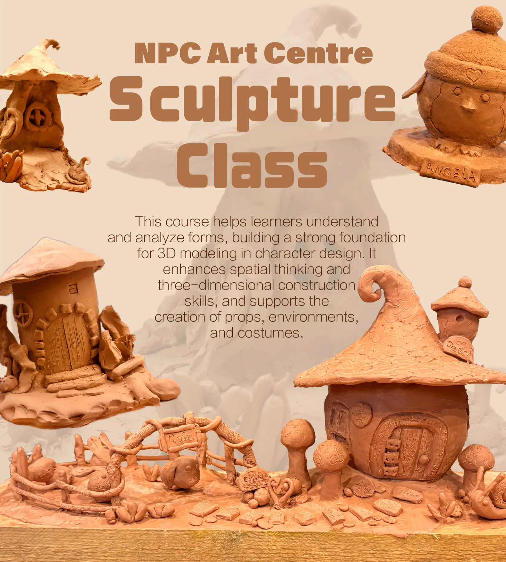 黏土雕塑 student work — NPC Arts Centre