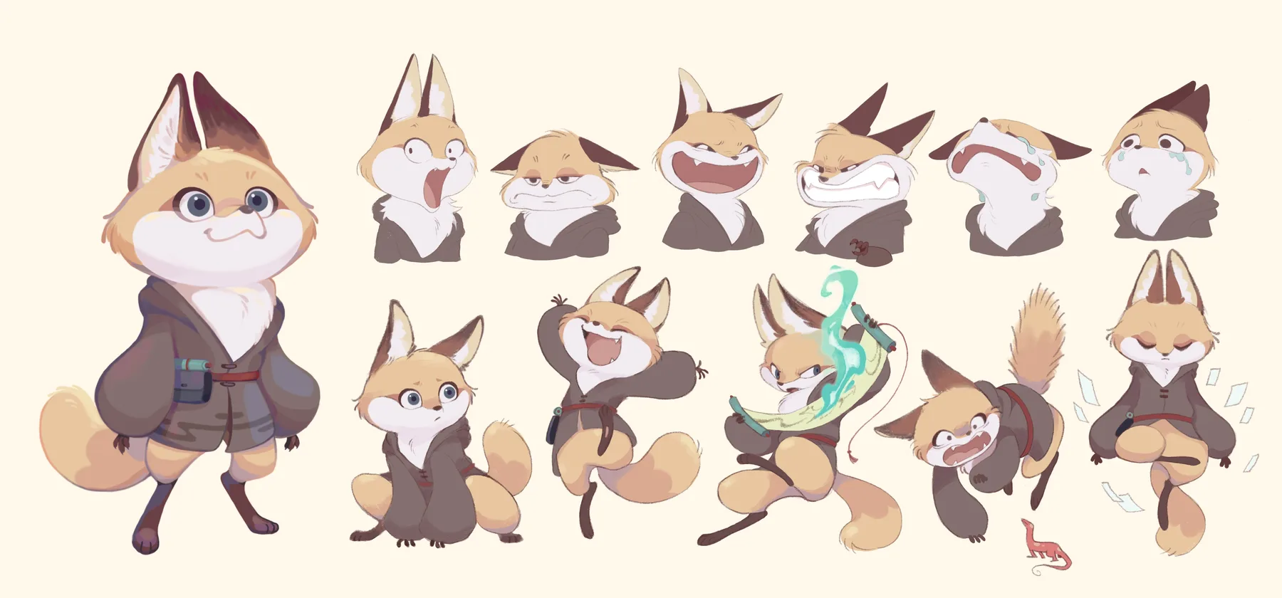 Animation — character model sheet — NPC student work